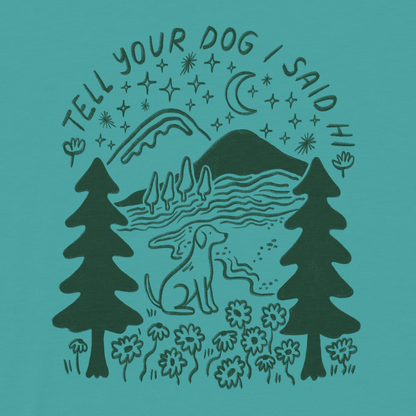 Outdoorsy Tee - Spring Teal