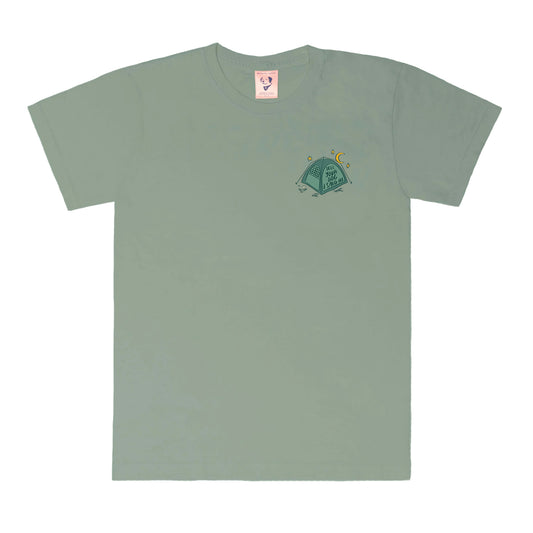 Camping Dogs Tee - Sage