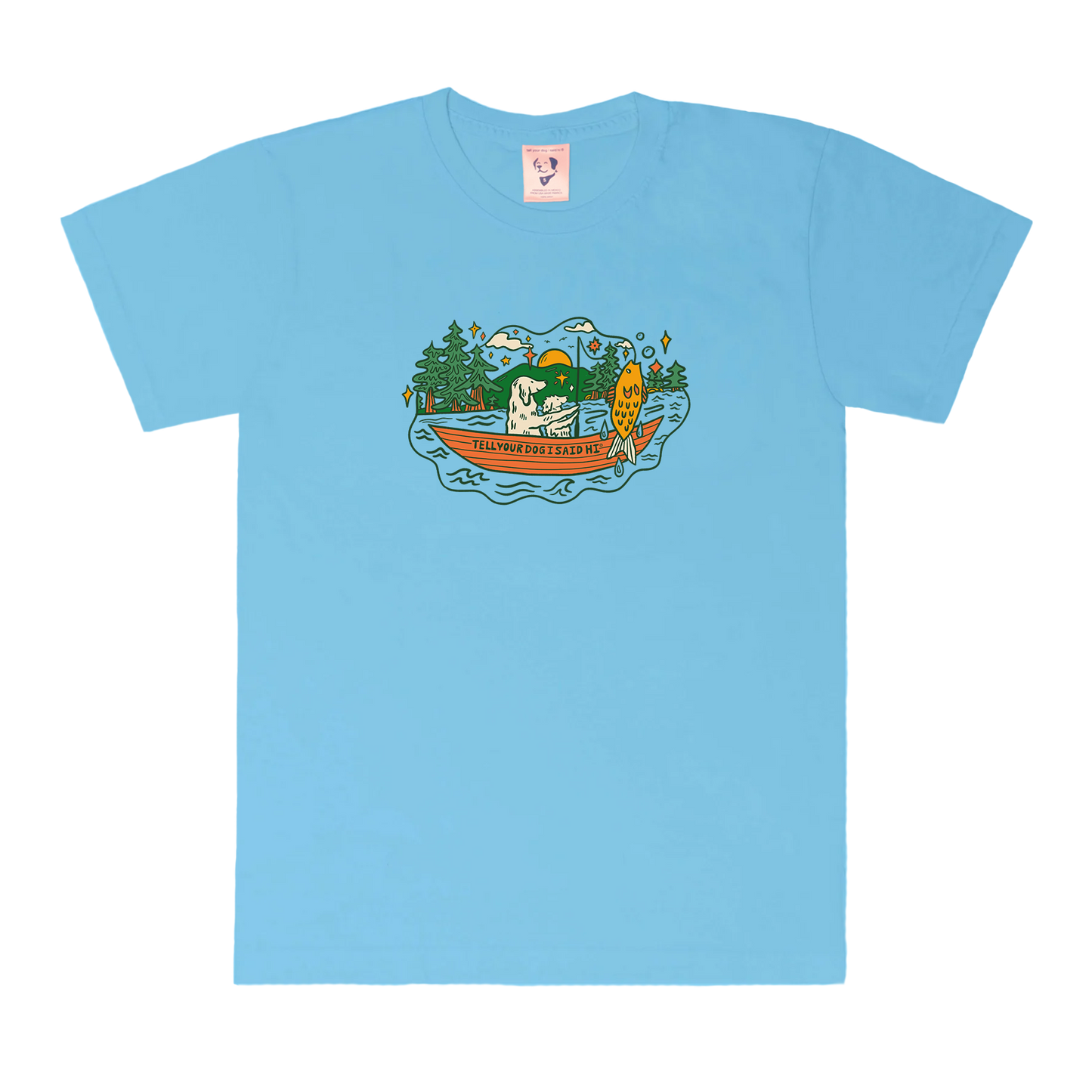 Fishing Trip Tee - Light Blue