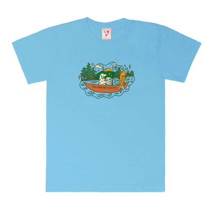 Fishing Trip Tee - Light Blue