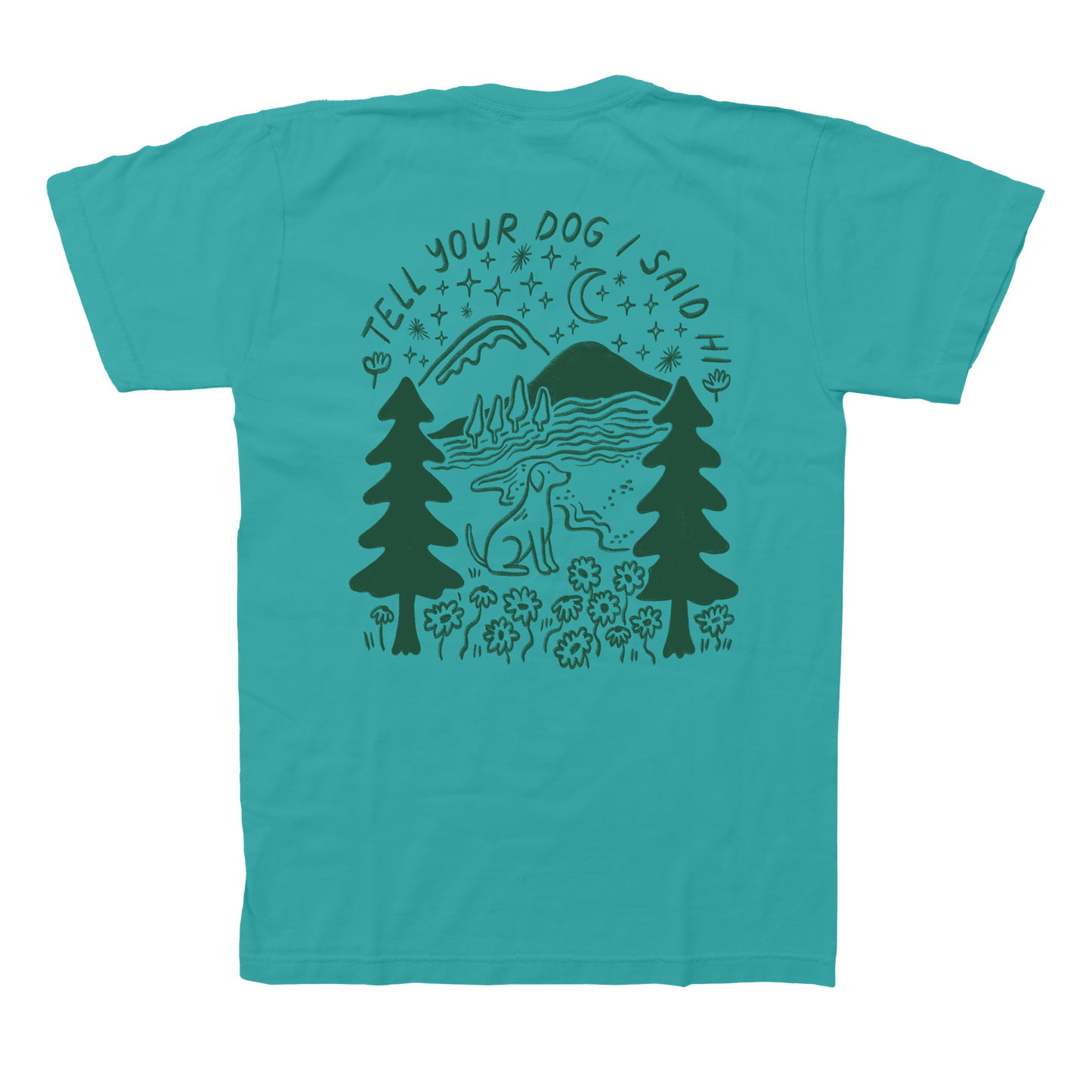 Outdoorsy Tee - Spring Teal