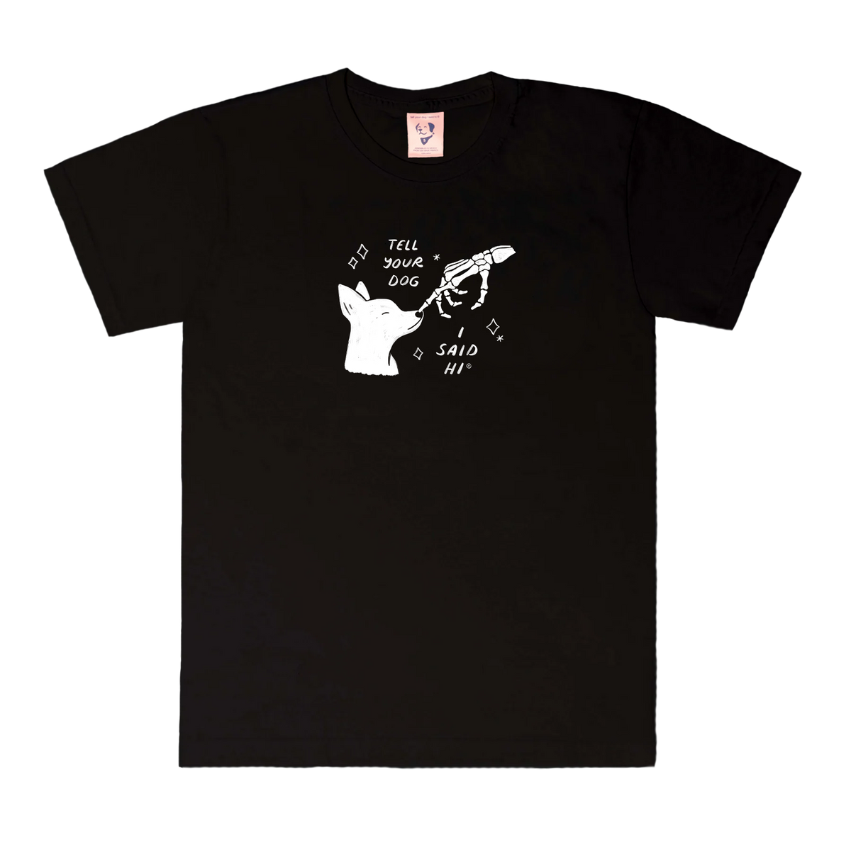 Skeleton Pet Tee - Black