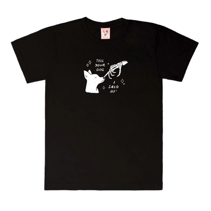 Skeleton Pet Tee - Black