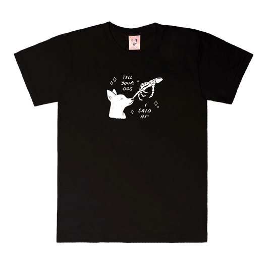 Skeleton Pet Tee - Black