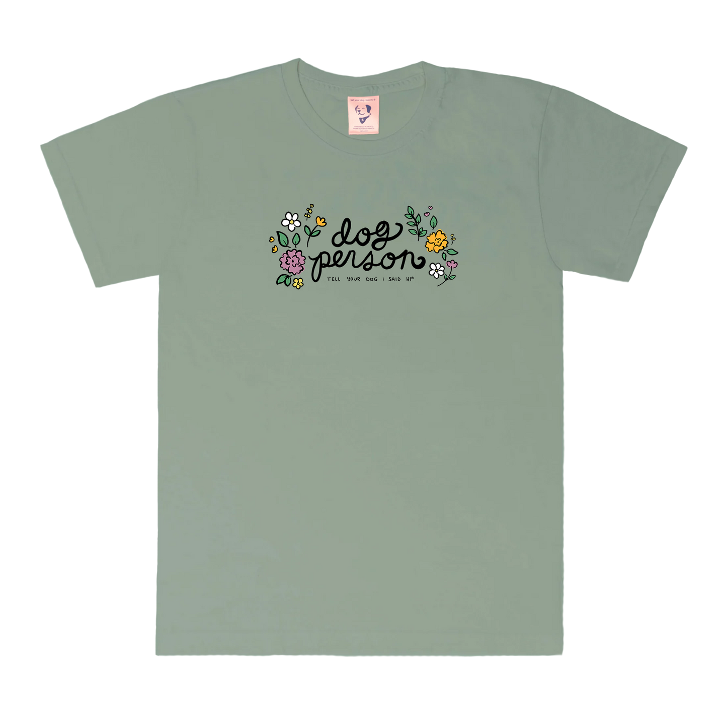 Dog Person Tee - Sage