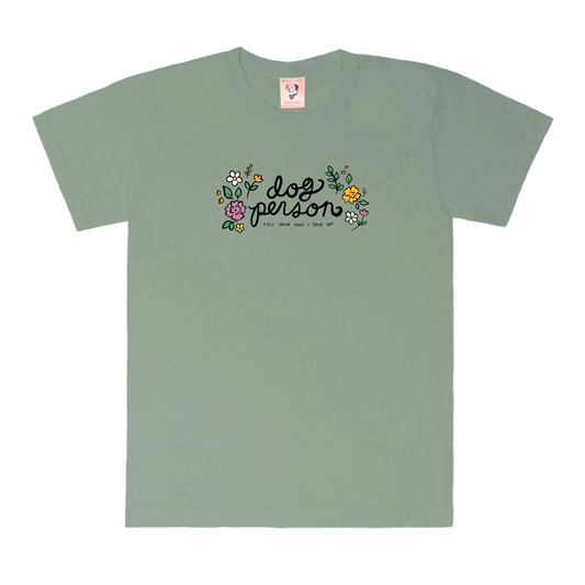 Dog Person Tee - Sage