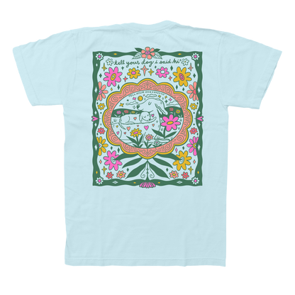 Meadow Cuddle Tee - Spun Sugar