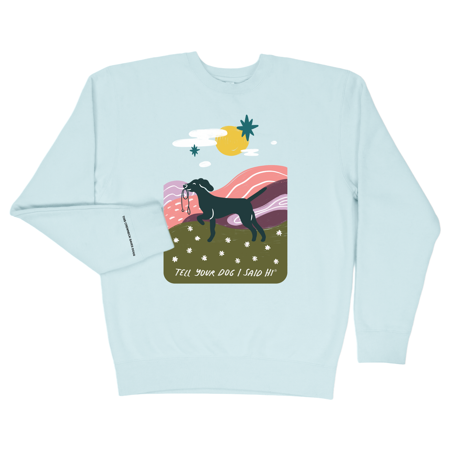 Daydream Walk Crewneck - Spun Sugar