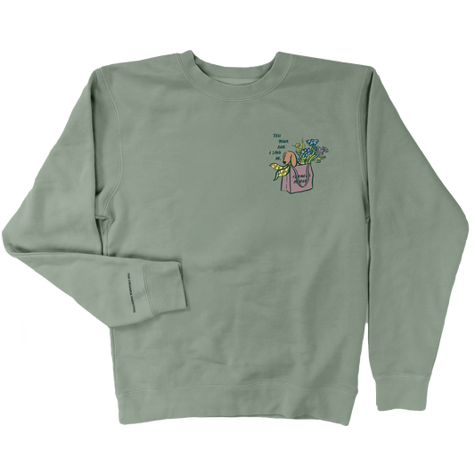 Farmers Market Crewneck - Sage