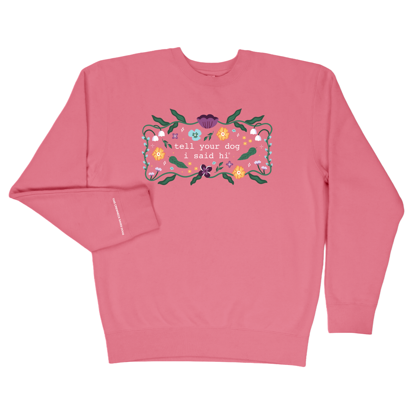 Floral Magic Crewneck - Pink
