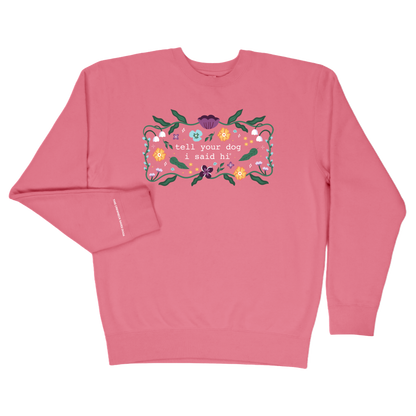 Floral Magic Crewneck - Pink