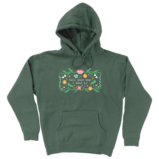 Floral Magic Hoodie - Alpine Green