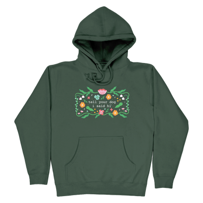 Floral Magic Hoodie - Alpine Green