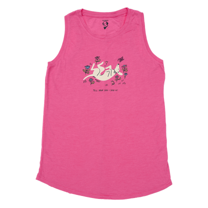 Butterfly Baby Hottie Tank - Lipstick
