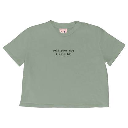 Classic Crop Top - Sage