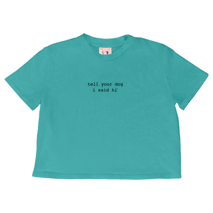 Classic Crop Top - Spring Teal
