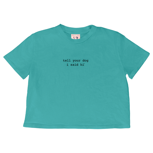 Classic Crop Top - Spring Teal