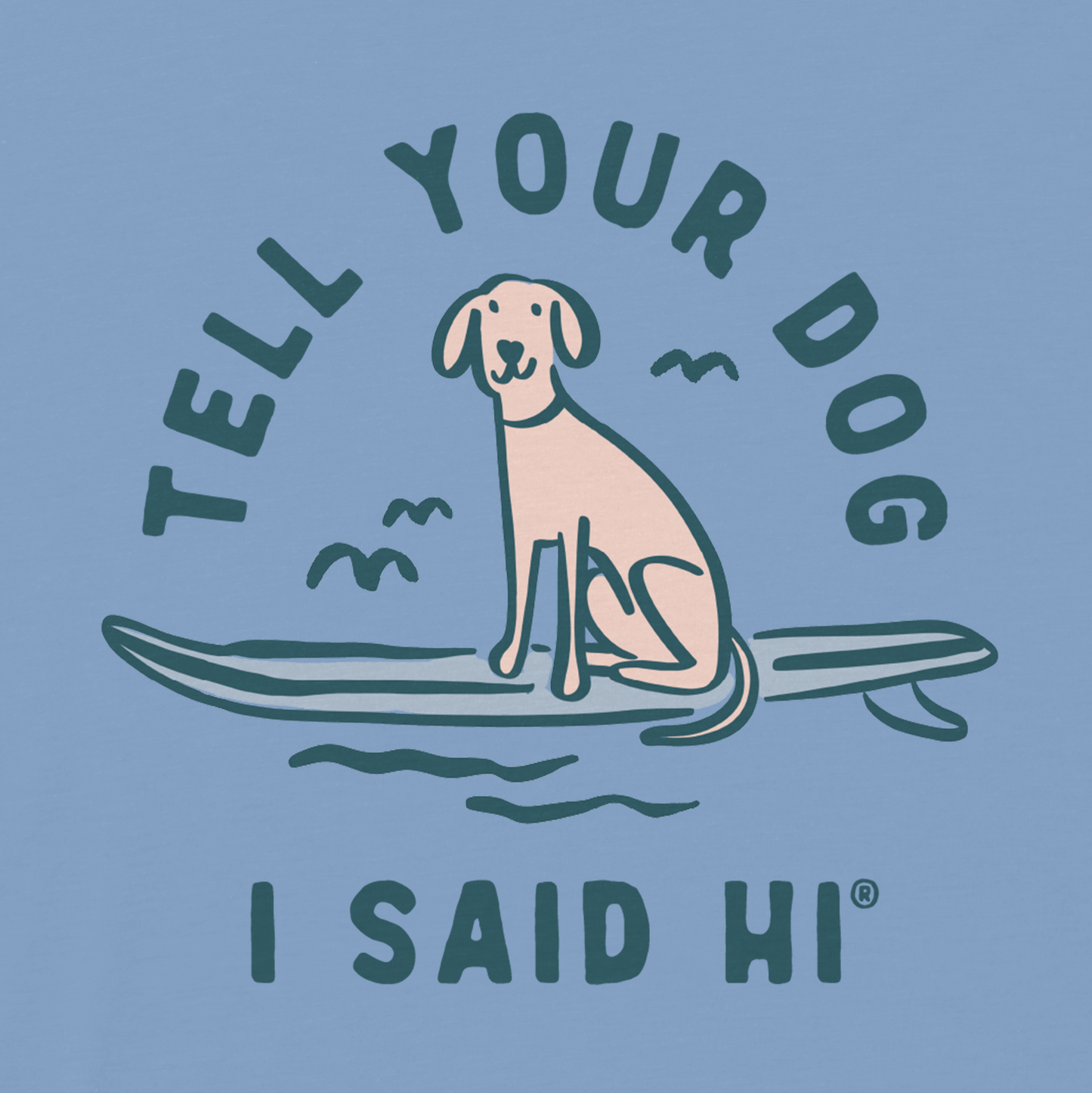 Board Dog Crewneck - Light Blue