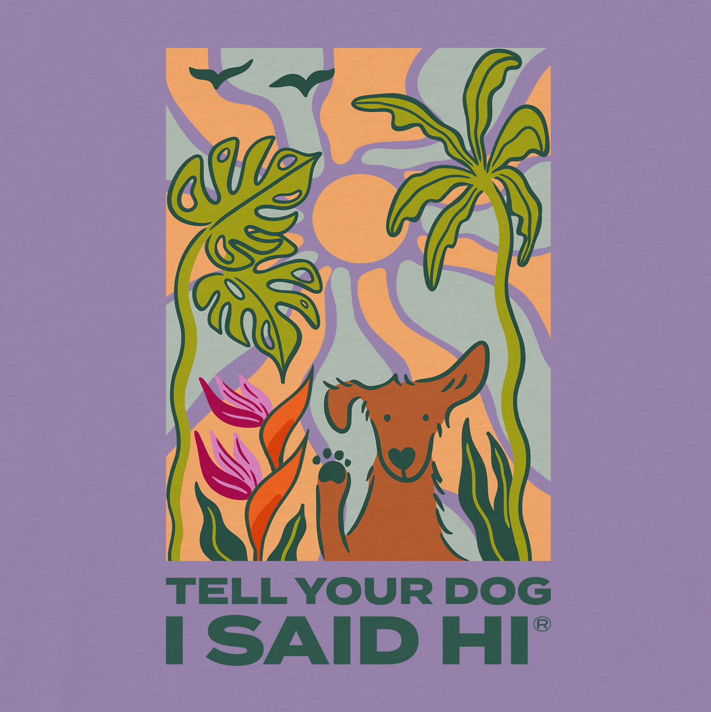 Island Time Tee - Iris