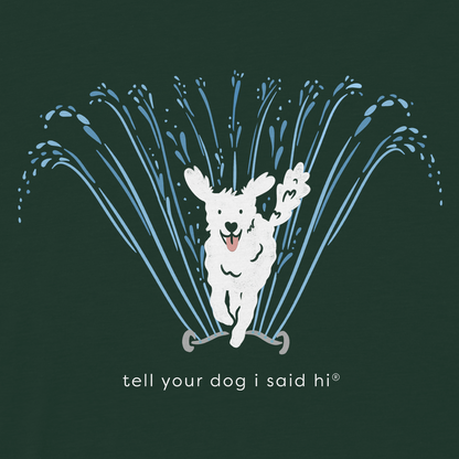 Sprinkler Fun Tee - Dark Green