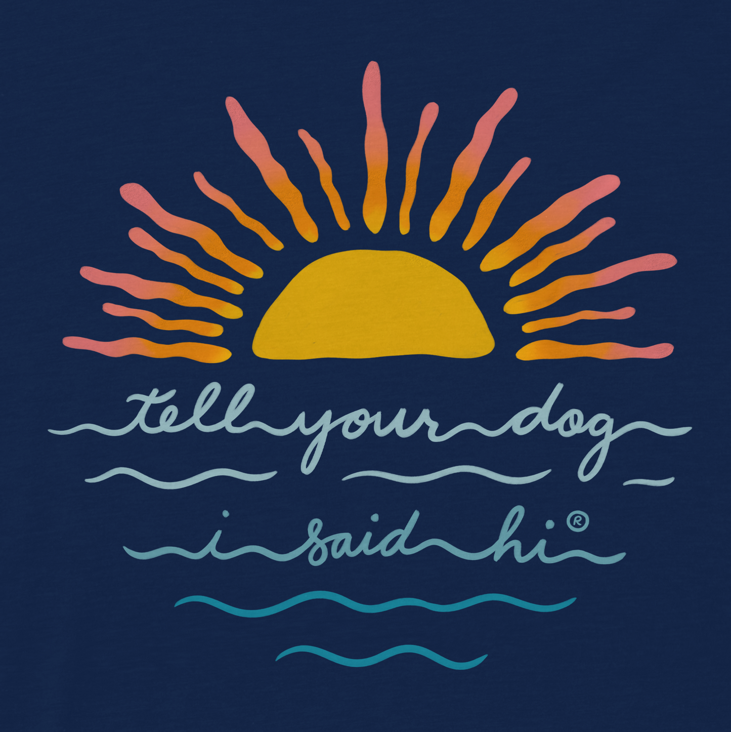 Sunset V-Neck - Navy