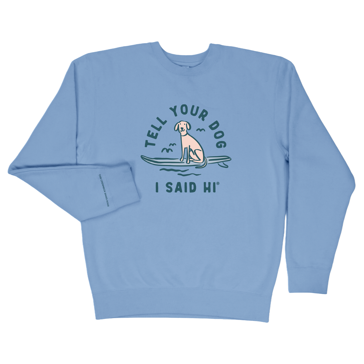 Board Dog Crewneck - Light Blue