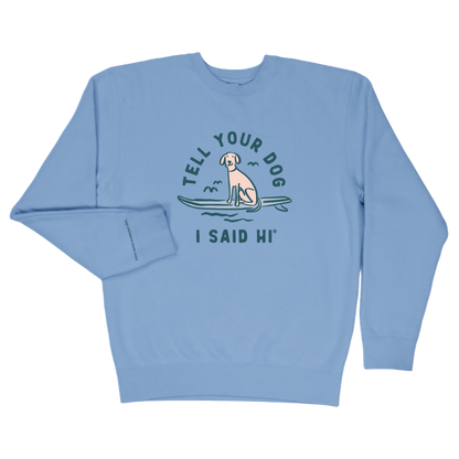 Board Dog Crewneck - Light Blue