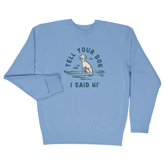 Board Dog Crewneck - Light Blue
