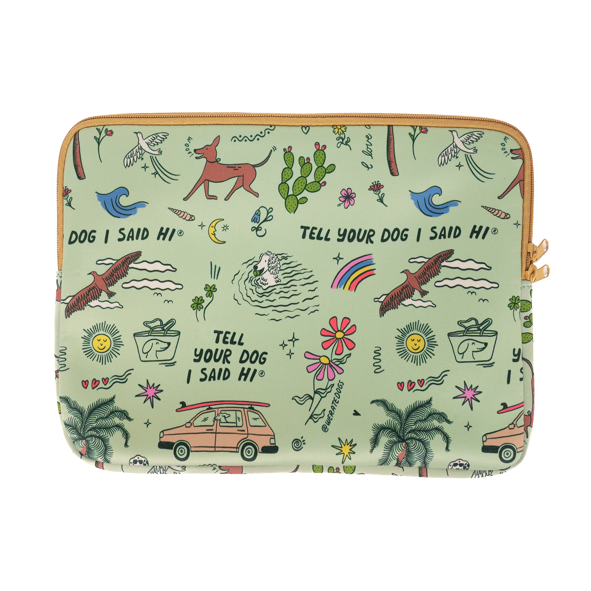 Laptop Sleeve - Roadtrip Doodle – WeRateDogs