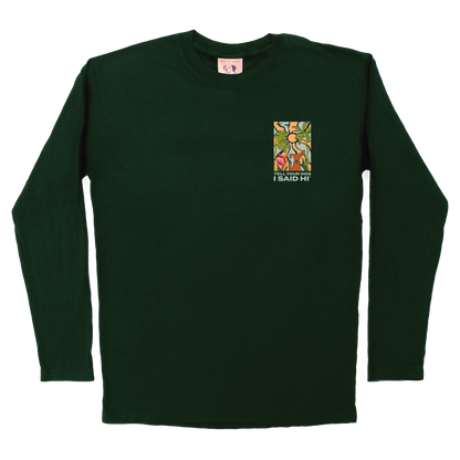 Island Time Long Sleeve Tee - Dark Green