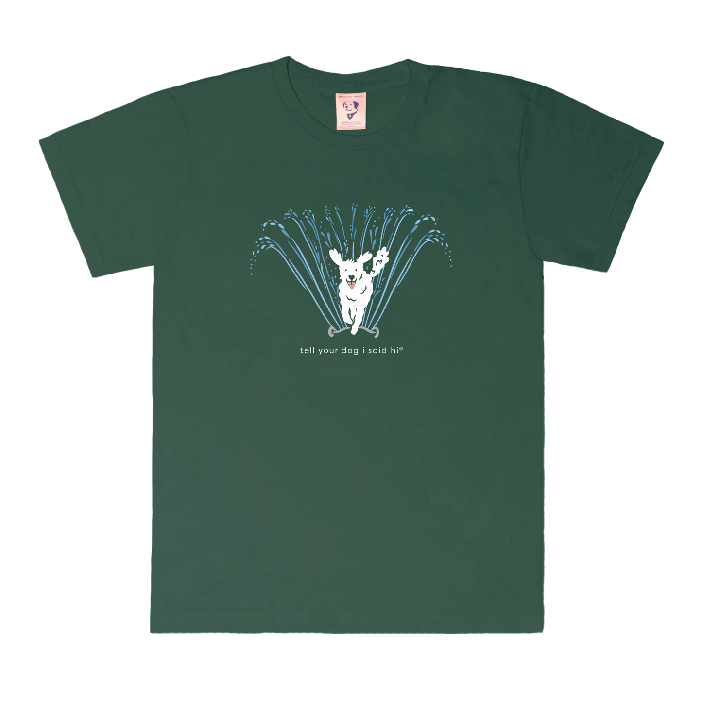 Sprinkler Fun Tee - Dark Green