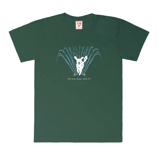 Sprinkler Fun Tee - Dark Green