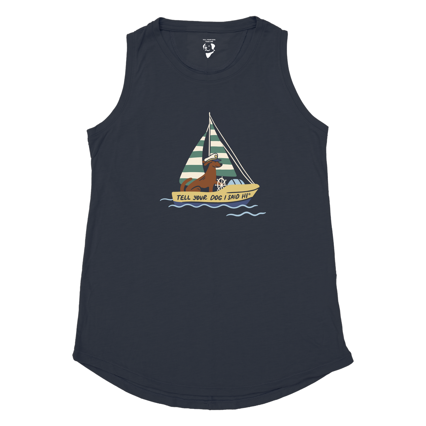 Boat Captain Hottie Tank - Marine Heather