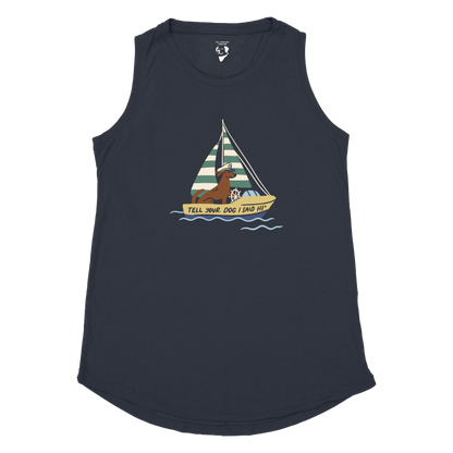 Boat Captain Hottie Tank - Marine Heather