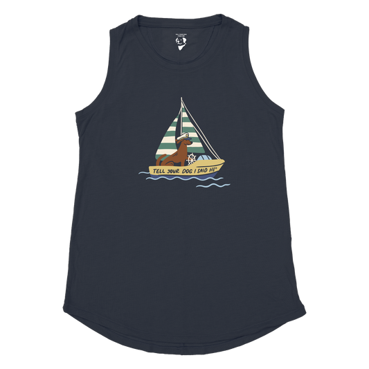 Boat Captain Hottie Tank - Marine Heather