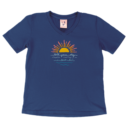 Sunset V-Neck - Navy