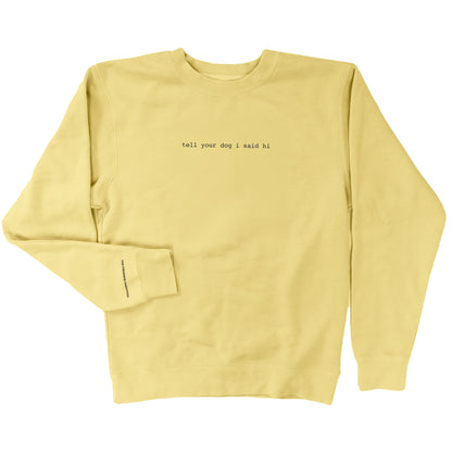 Classic Crewneck - Pigment Yellow