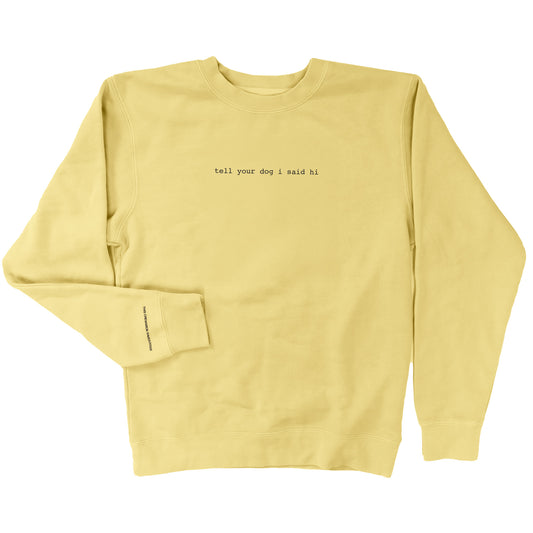 Classic Crewneck - Pigment Yellow