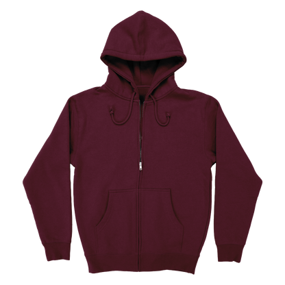 Big Heart Zip Hoodie - Maroon – WeRateDogs