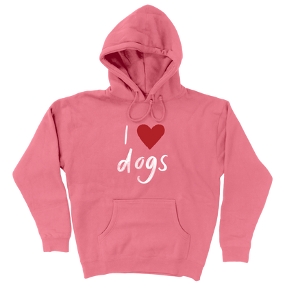 I Heart Dogs Hoodie - Pink