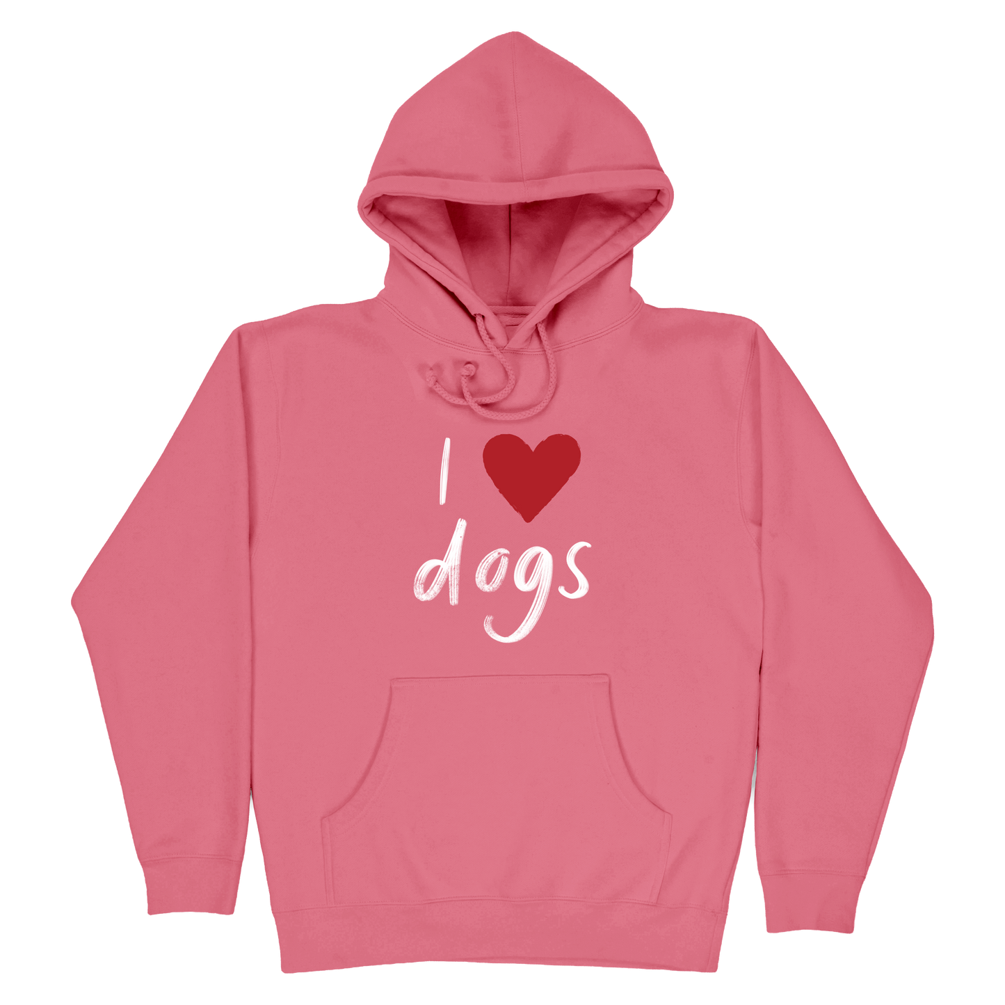 I Heart Dogs Hoodie - Pink