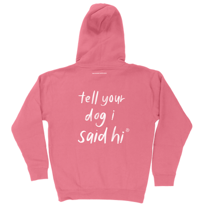 I Heart Dogs Hoodie - Pink