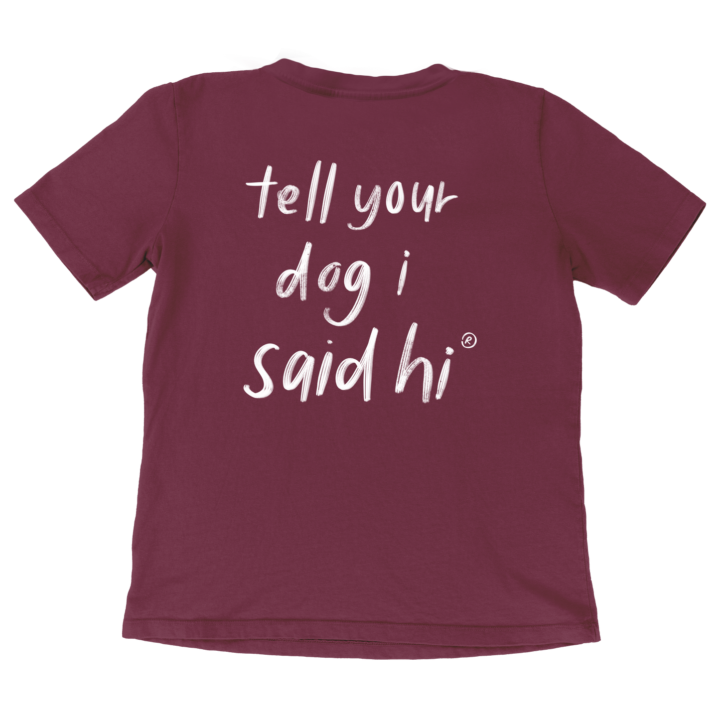 I Heart Dogs V-neck Tee - Plum