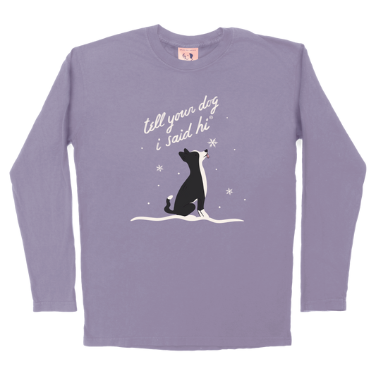 Catching Snowflakes Long Sleeve Tee - Lilac