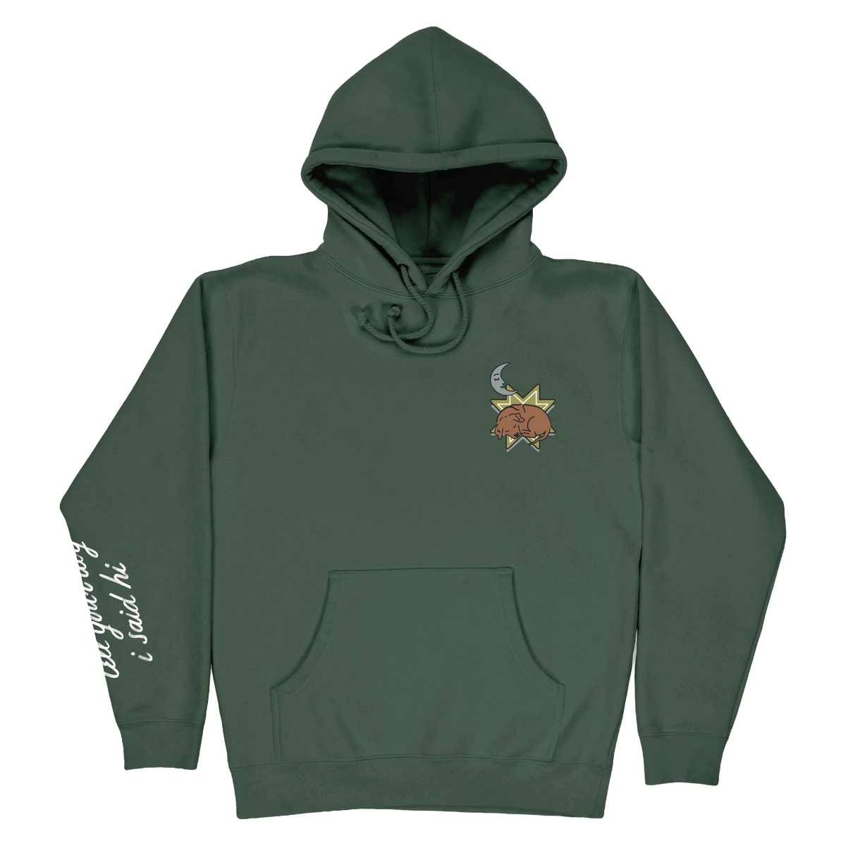 Cozy Puppy Hoodie - Alpine Green