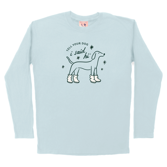 Snow Boots Long Sleeve Tee - Spun Sugar
