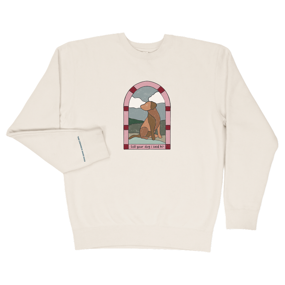 Stained Glass Crewneck - Bone