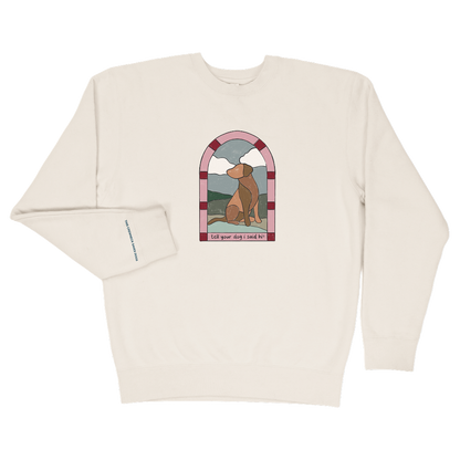 Stained Glass Crewneck - Bone
