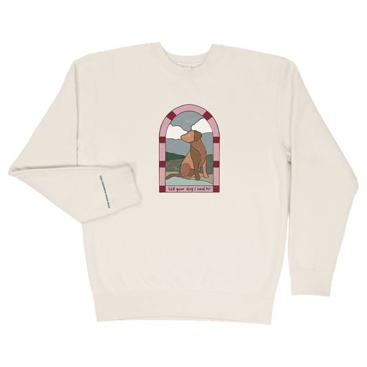 Stained Glass Crewneck - Bone