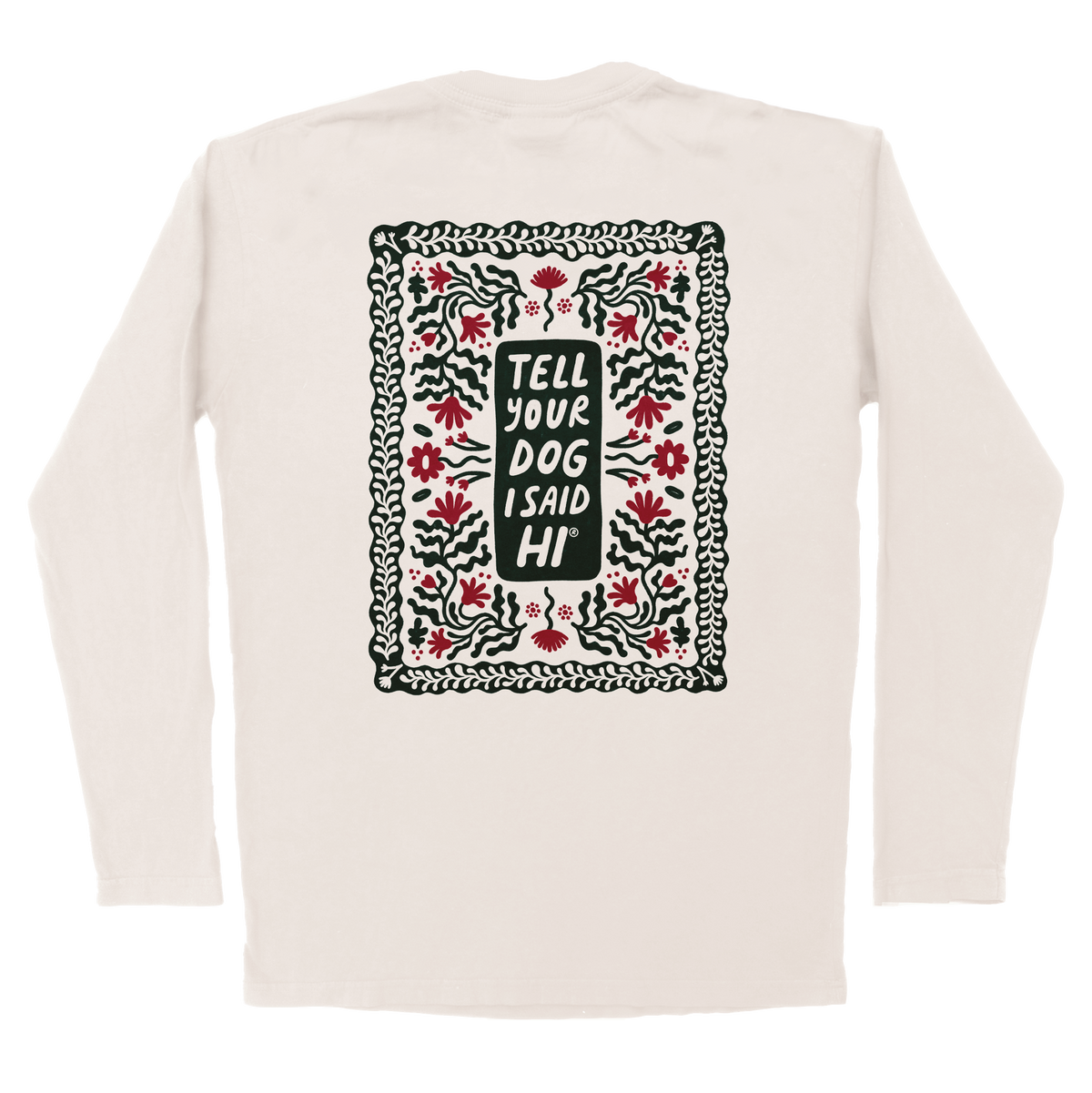 Winter Florals Long Sleeve Tee - Bone